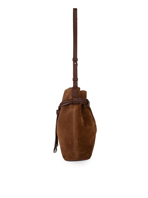 Borsa secchiello Dori Peach in pelle scamosciata ORCIANI | B02192 PEASEL